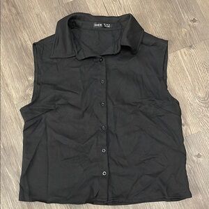 SHEIN Black Women's Top